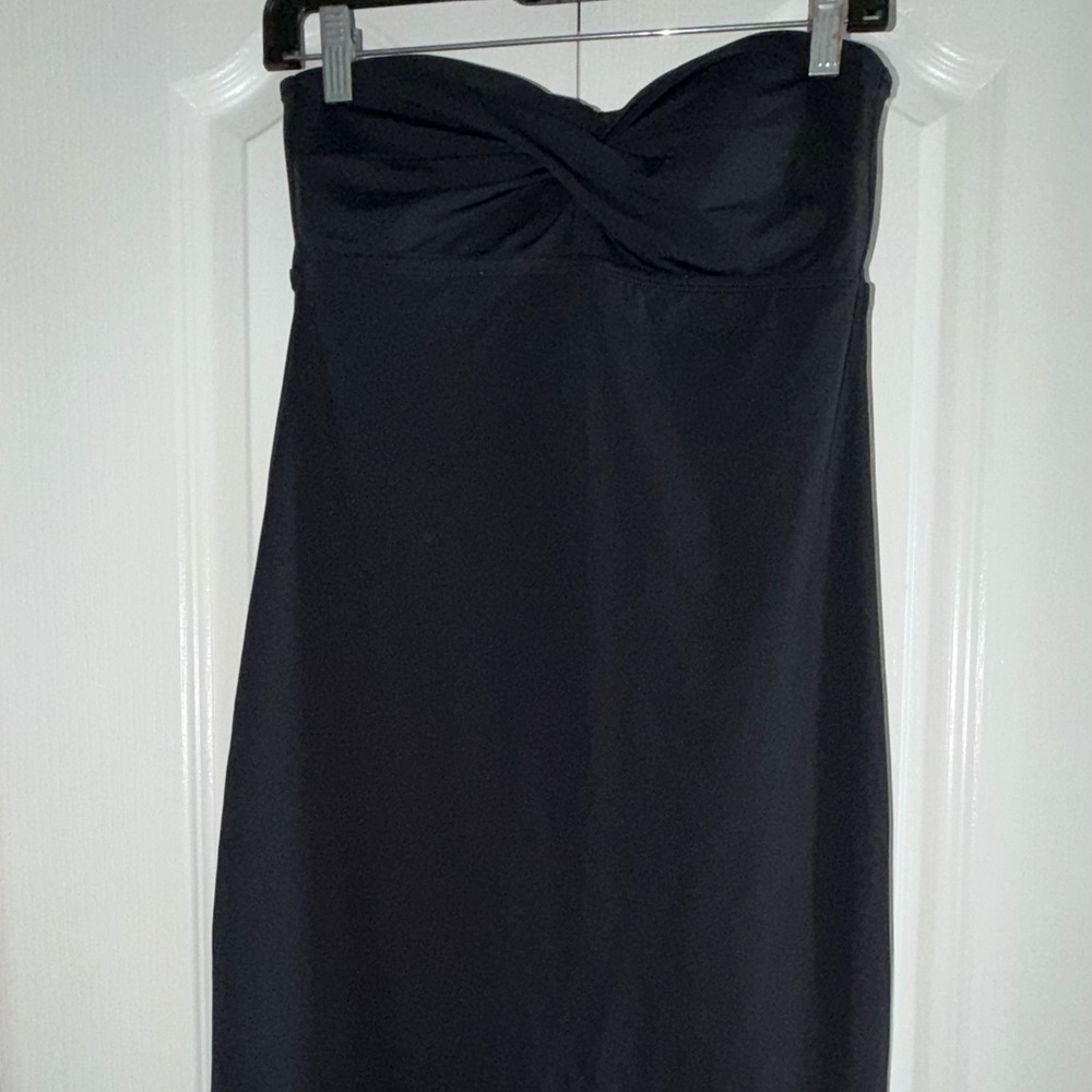 Tommy Bahama Black Strapless Swim Dress XS